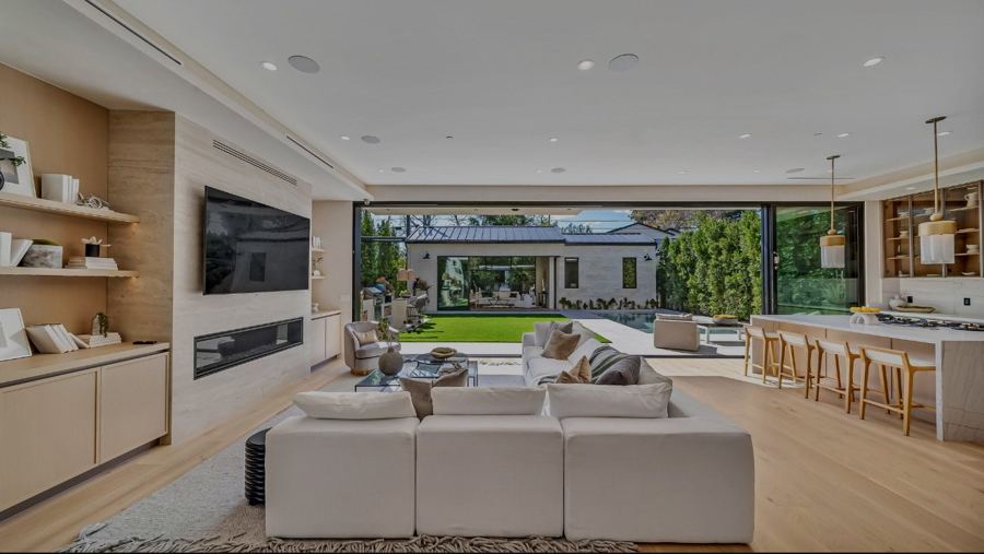 Great room, open to the yard